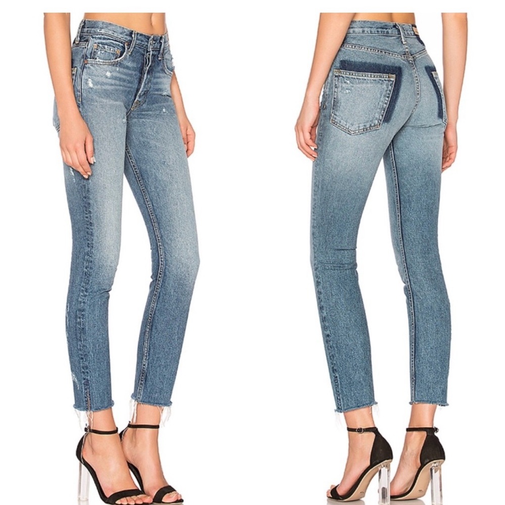 GRLFRND Karolina Distressed Whole Lotta Love Jeans Size 25.